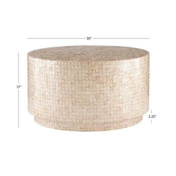 Astra coffee table in mother of pearl  by Ashborn Furniture | Image 2