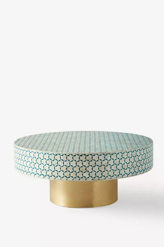 Targura bone inlay coffee table by Ashborn Furniture