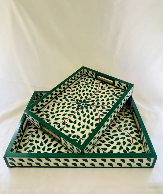 Regal Tray In Bone Inlay By Ashborn furniture
