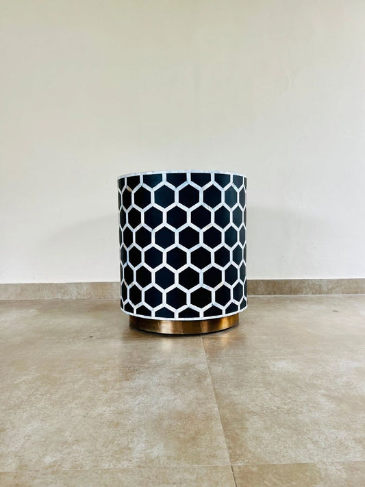 honey comb end table    by Ashborn Furniture