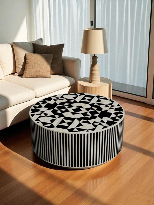 geometrical pattern coffee table by Ashborn furniture