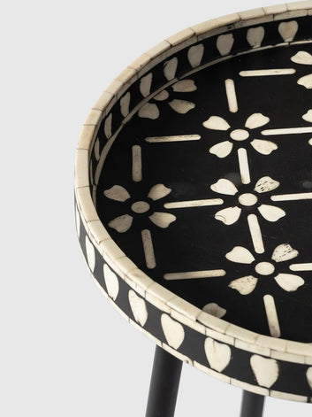 oslo bone inlay side table By Ashborn furniture | Image 2