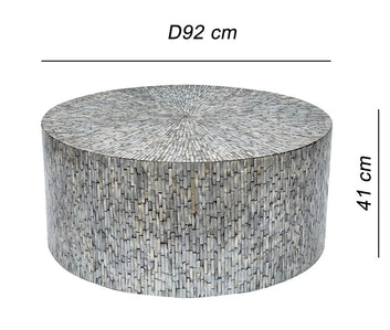 glossy mother of pearl coffee table by Ashborn furniture | Image 2