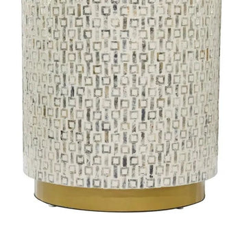 Regal Mother of pearl side table by Ashborn furniture | Image 2