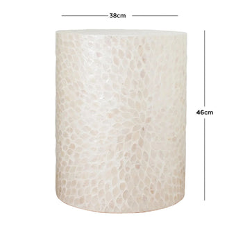 Ivory mother of pearl side table by Ashborn furniture | Image 2