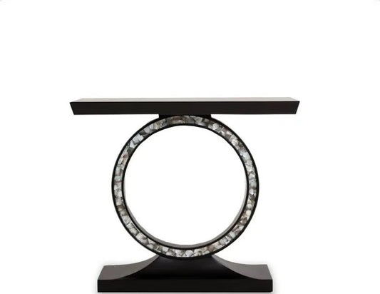 French art mother of pearl console table By Ashborn furniture