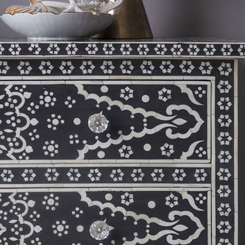 Legacy bone inlay chest of drawer by Ashborn furniture | Image 2