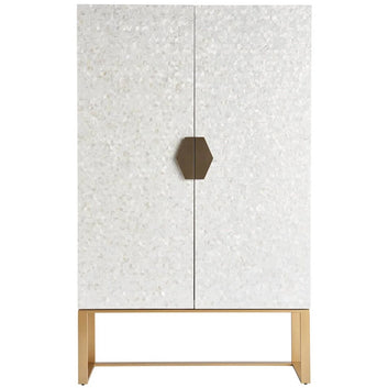 Royale mother of pearl bar cabinet by Ashborn furniture | Image 2