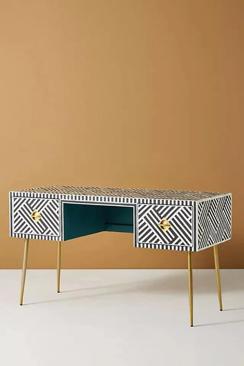 Monarch  Bone inlay study table by Ashborn furniture | Image 2