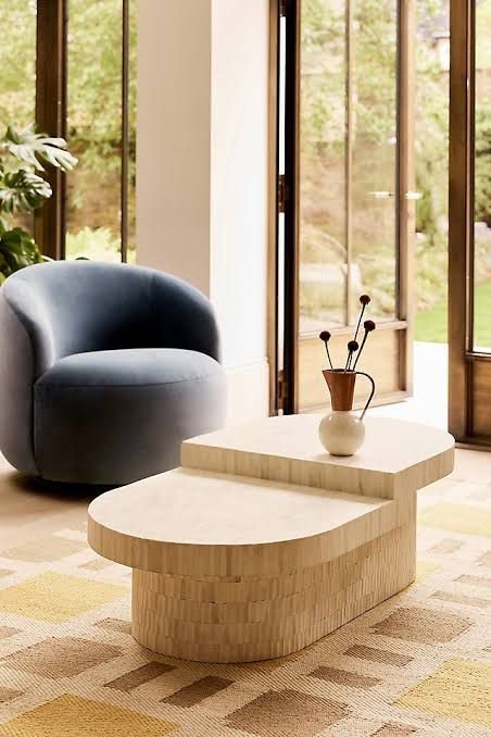 Monaco bone inlay coffee table by Ashborn furniture