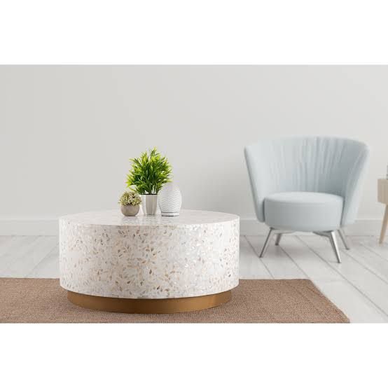 shine mother of pearl coffee table By Ashborn furniture
