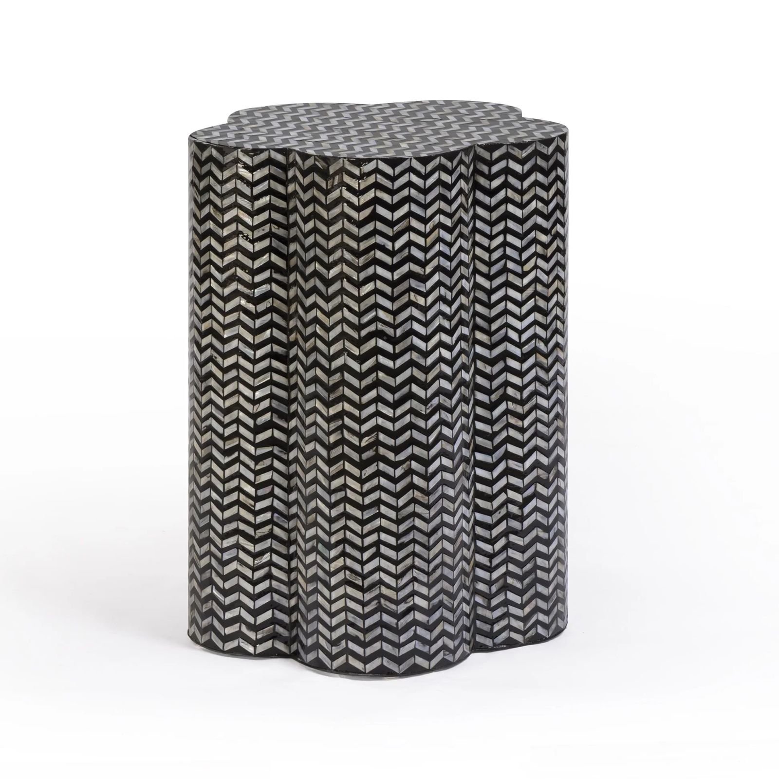 Aurora Mother of pearl side table by Ashborn furniture