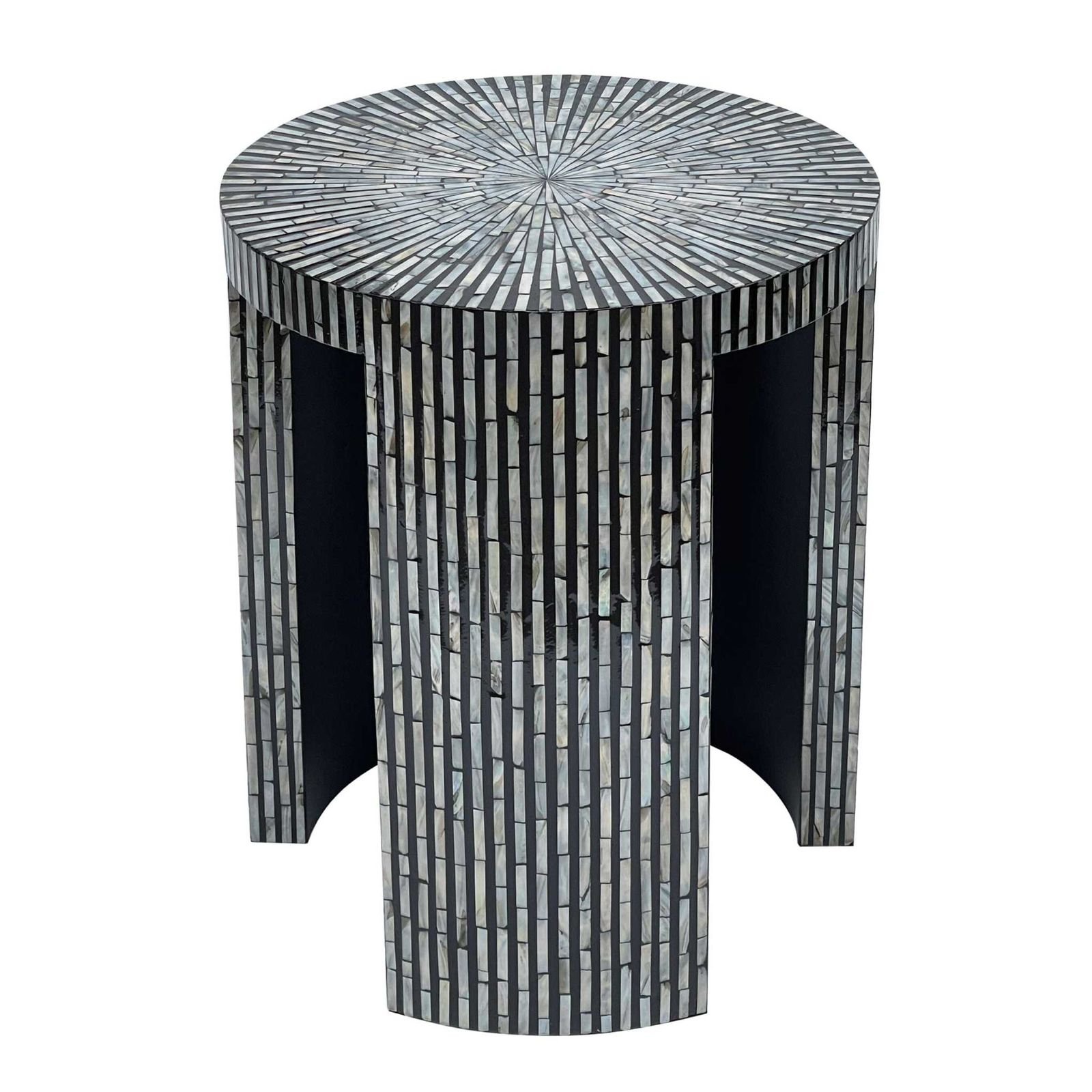 Celeste mother of pearl side table by ashborn furniture
