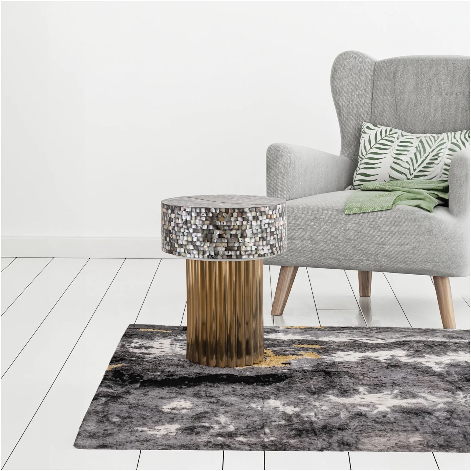 Eden mother of pearl side table