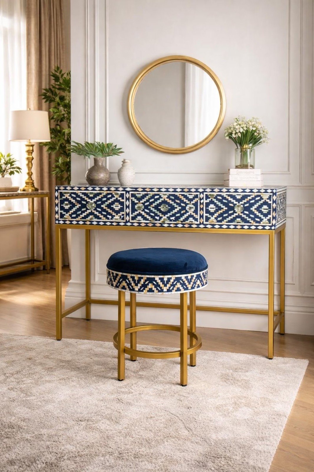 Ikkath Pattern dressing table By Ashboorn furniture