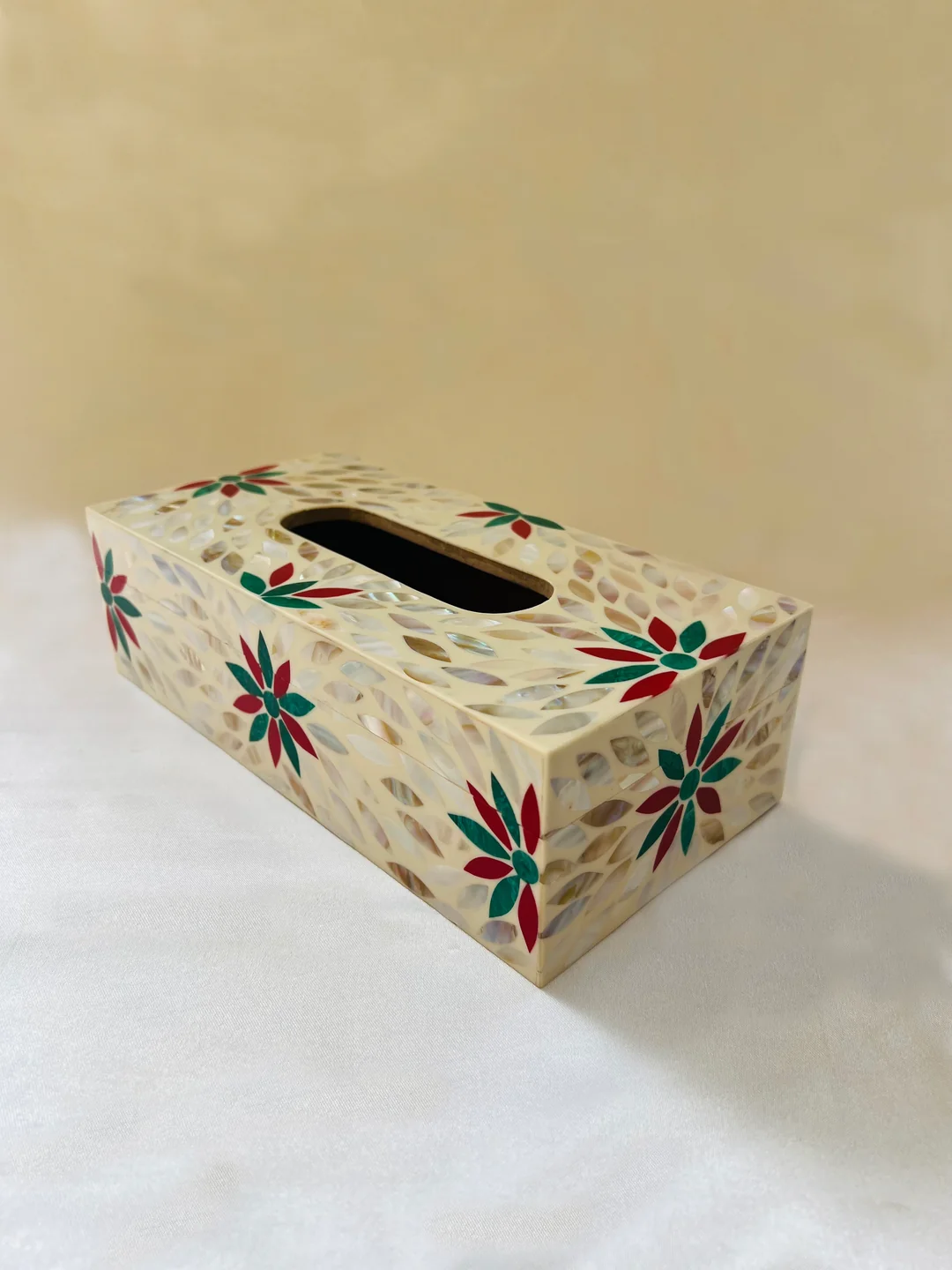 Opulent Pearl Tissue Box BY Ashborn furniture