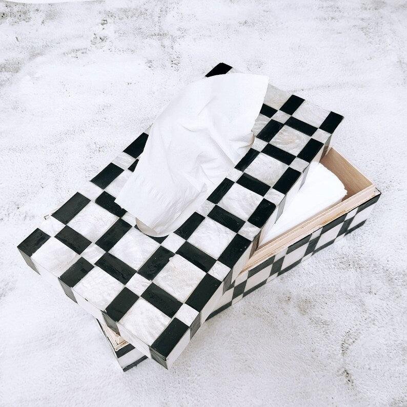 Luxurious Capiz Tissue Box by Ashborn furniture