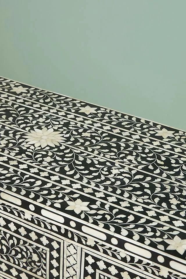 Jodha furniture fleur chest of drawers in bone inlay - Image 4