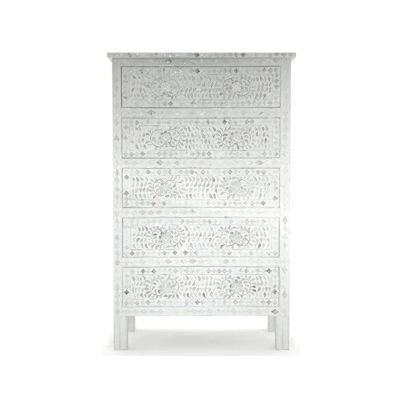 Jodha furniture Iris Big chest of drawer in bone inlay - Image 2