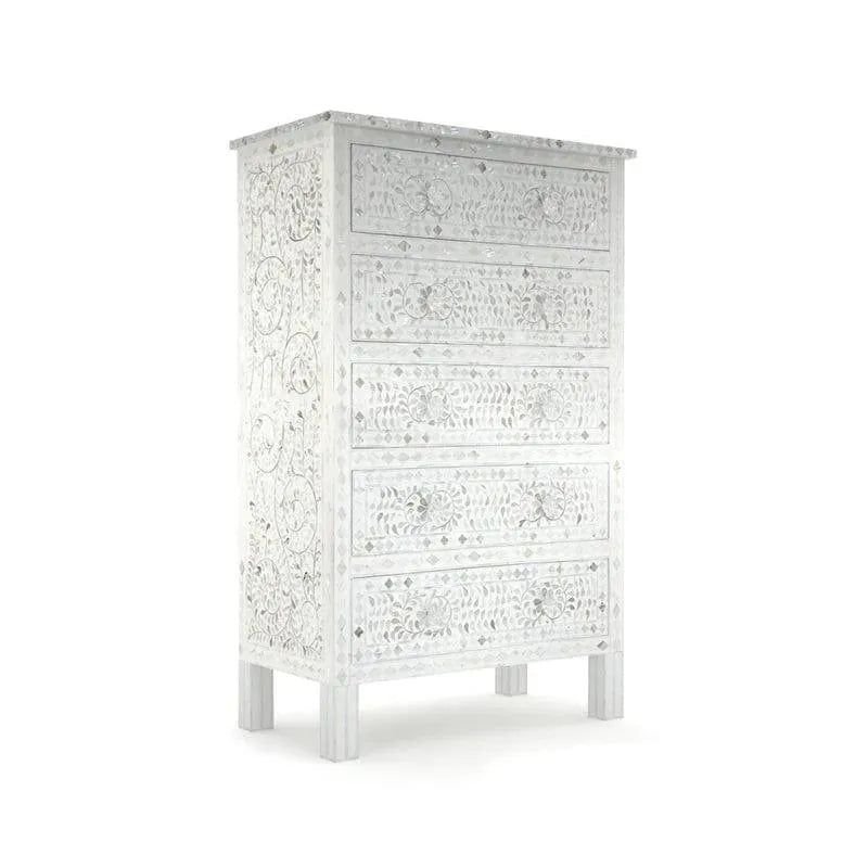 Jodha furniture Iris Big chest of drawer in bone inlay - Image 3