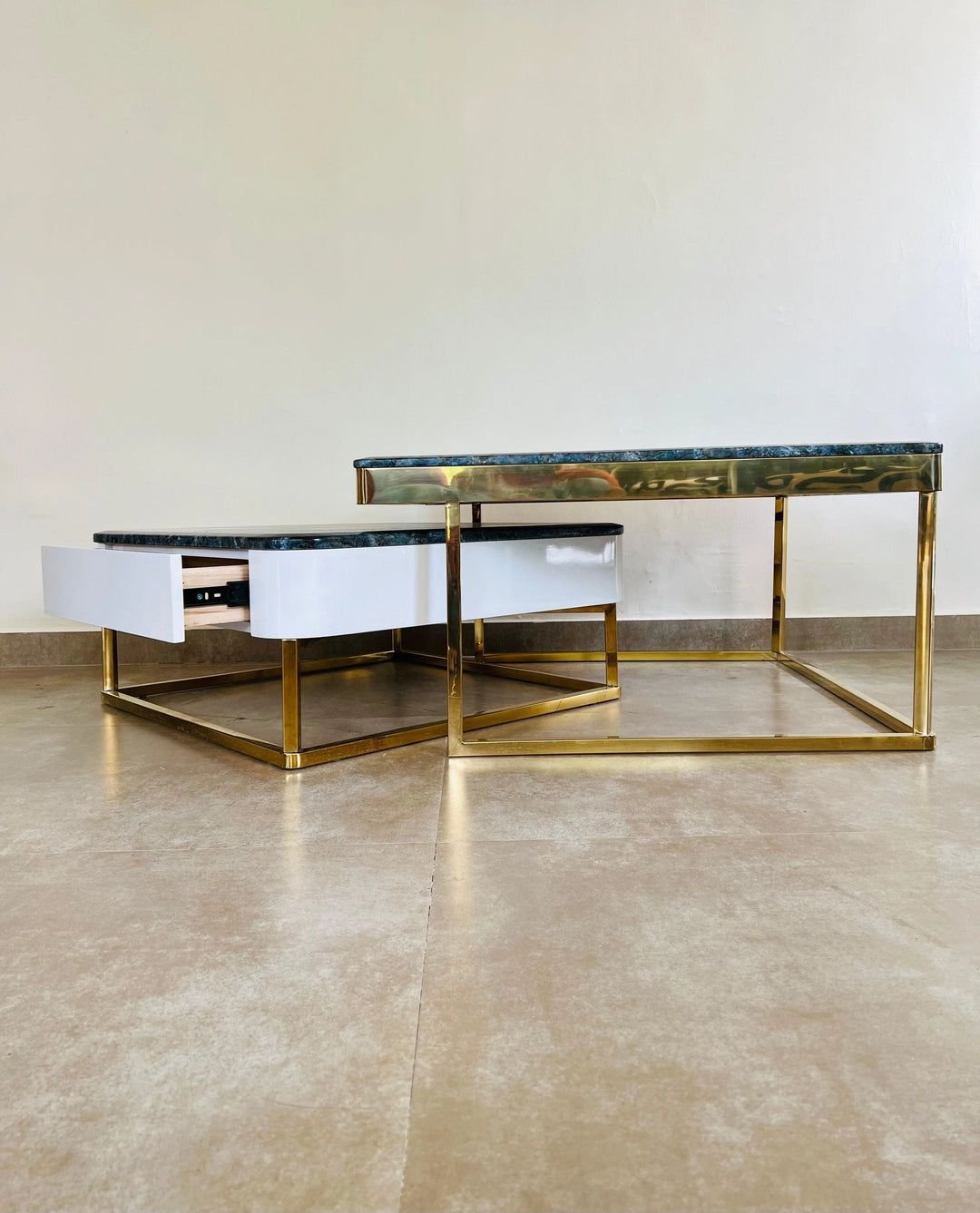 Jodha Furniture Mettalic essence nesting table      by Ashborn Furniture - Image 3