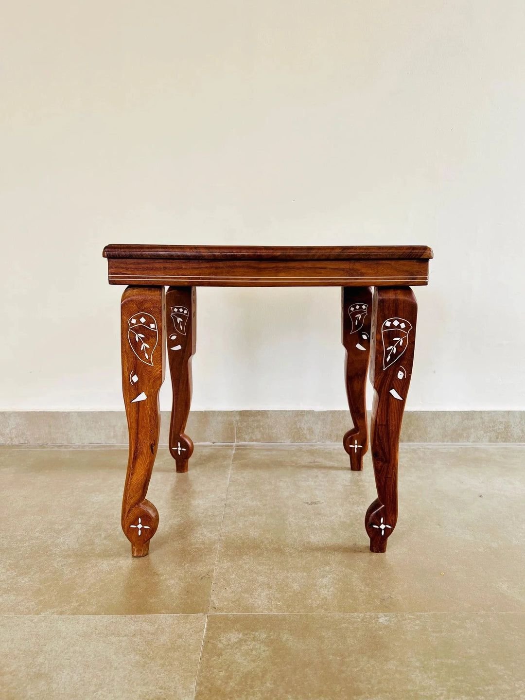 Jodha furniture berma teak bone inlay end table          by Ashborn Furniture - Image 3