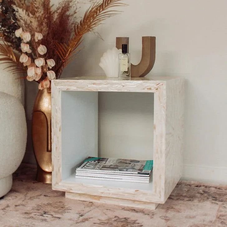 Jodha Furniture Aurora Mother of pearl inlay side table      by Ashborn Furniture - Image 2