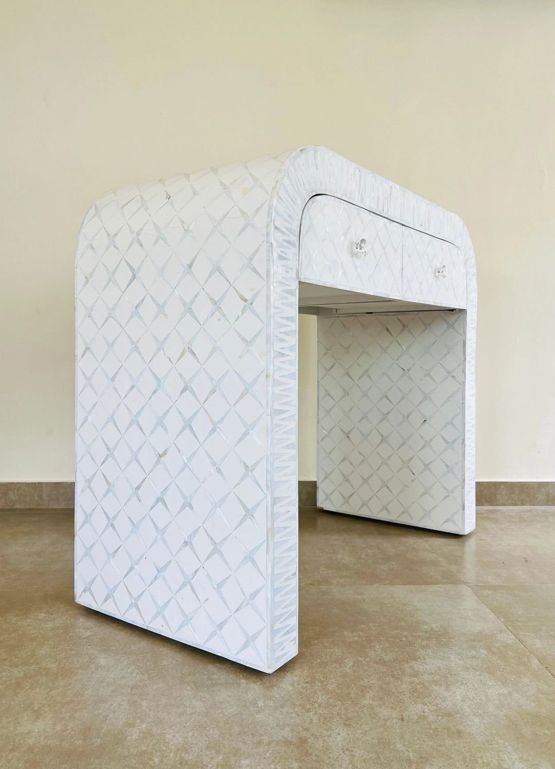 Jodha furniture Mother of pearl console with drawer      by Ashborn Furniture - Image 2
