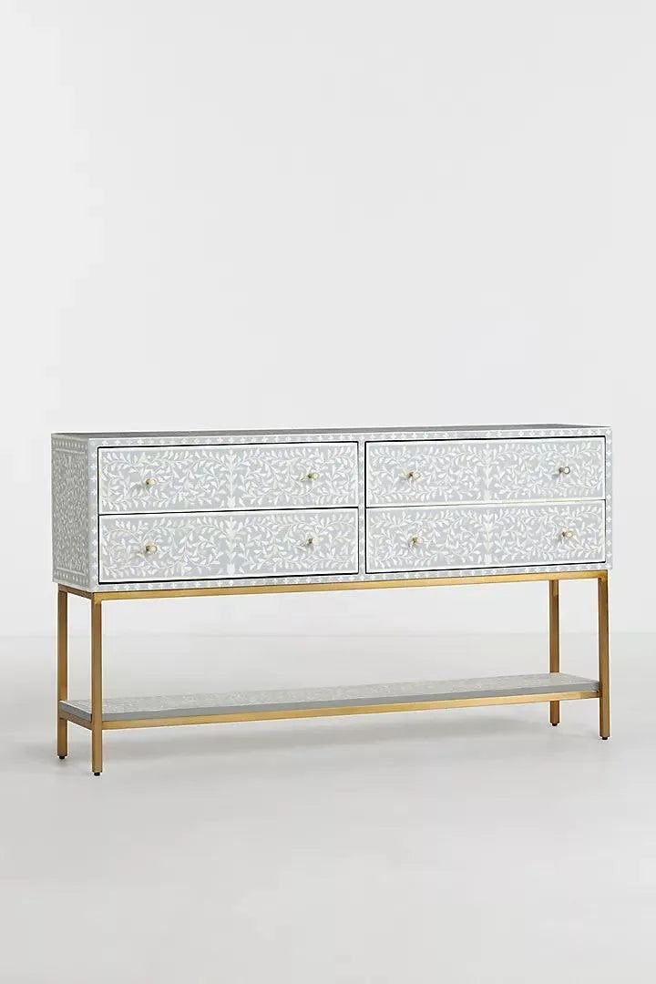 Jodha furniture vine inlay entry way console      by Ashborn Furniture - Image 2
