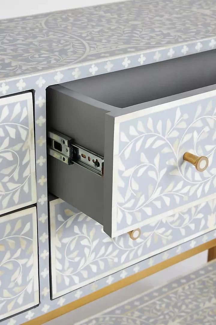 Jodha furniture vine inlay entry way console      by Ashborn Furniture - Image 4