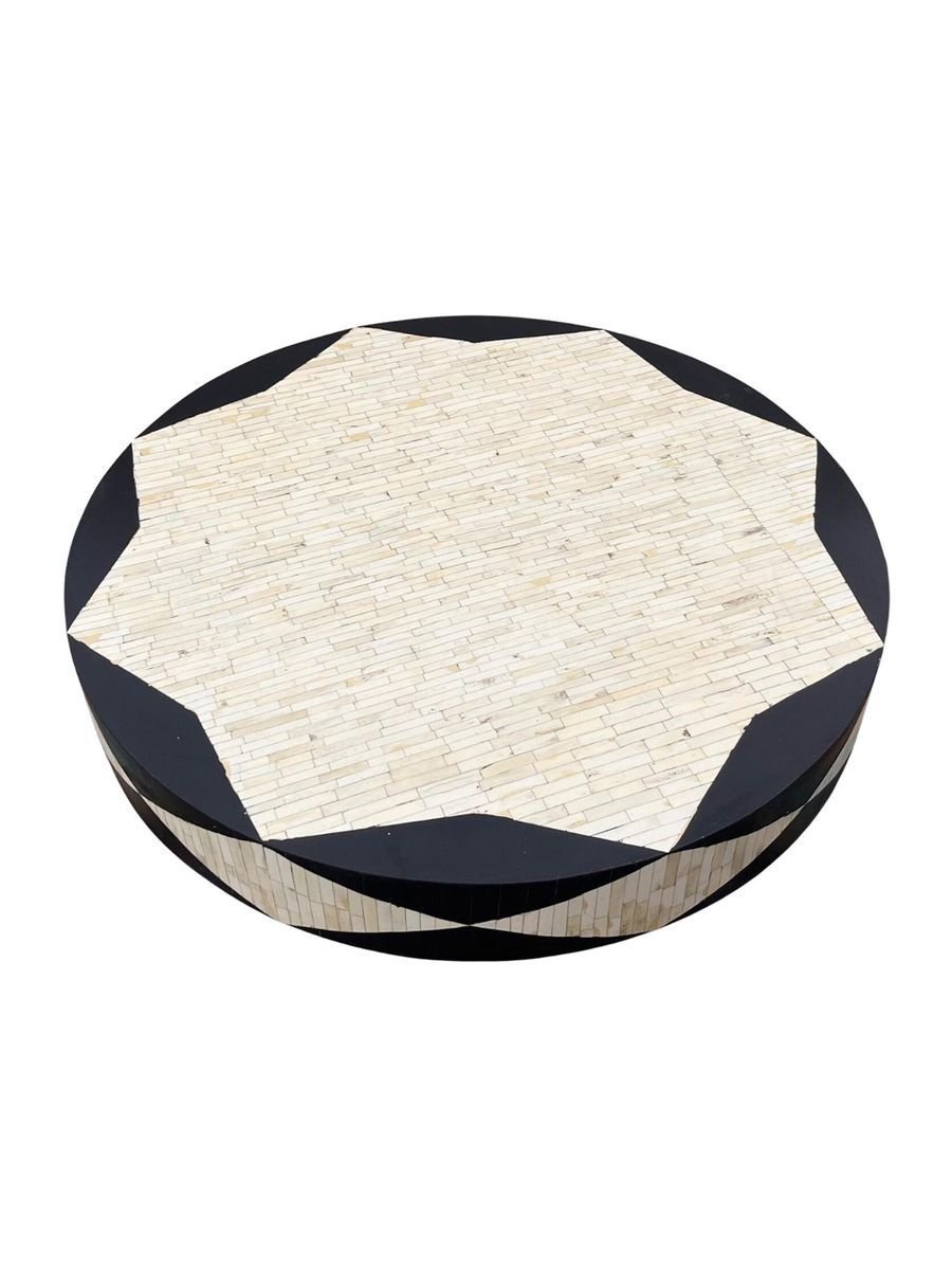 Jodha furniture bone inlay black philly round table By Ashborn furniture - Image 4