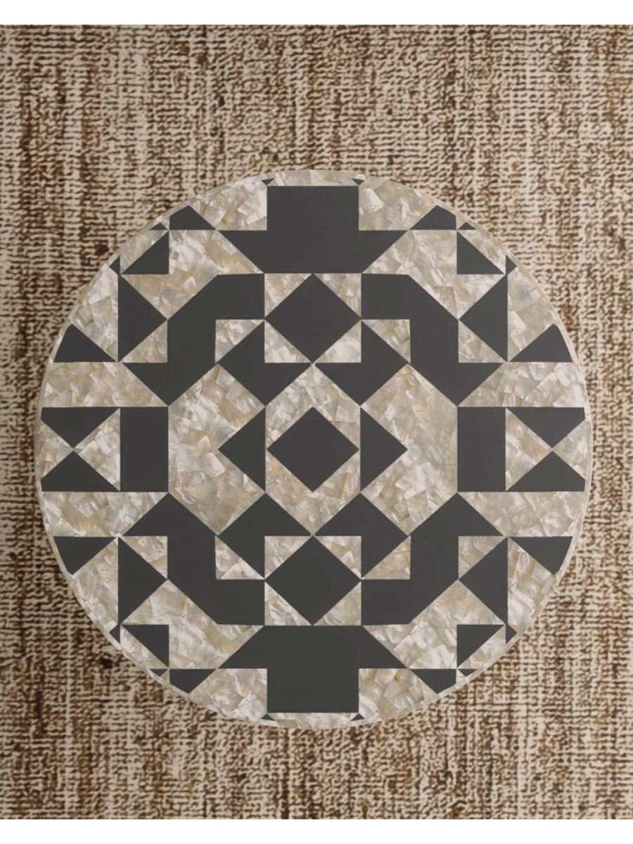Jodha furniture geometrical coffee table by Ashborn furniture - Image 2