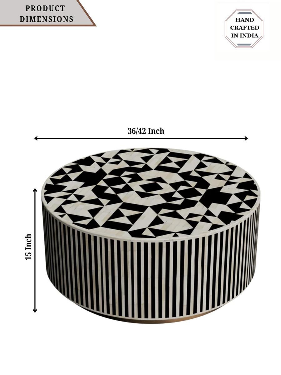 Jodha furniture  geometrical pattern coffee table - Image 2