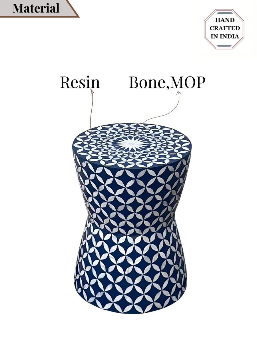 Jodha furniture Geometrical pattern side table by Ashborn furniture - Image 2