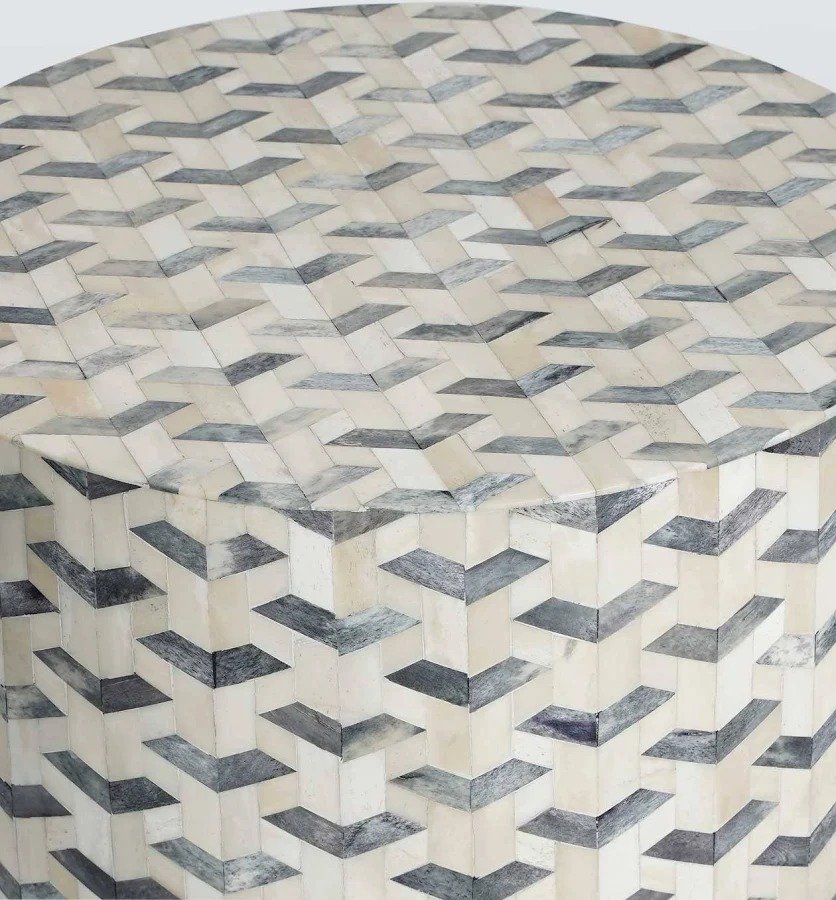 Jodha furniture Artisan bone inlay side table by Ashborn furniture - Image 3
