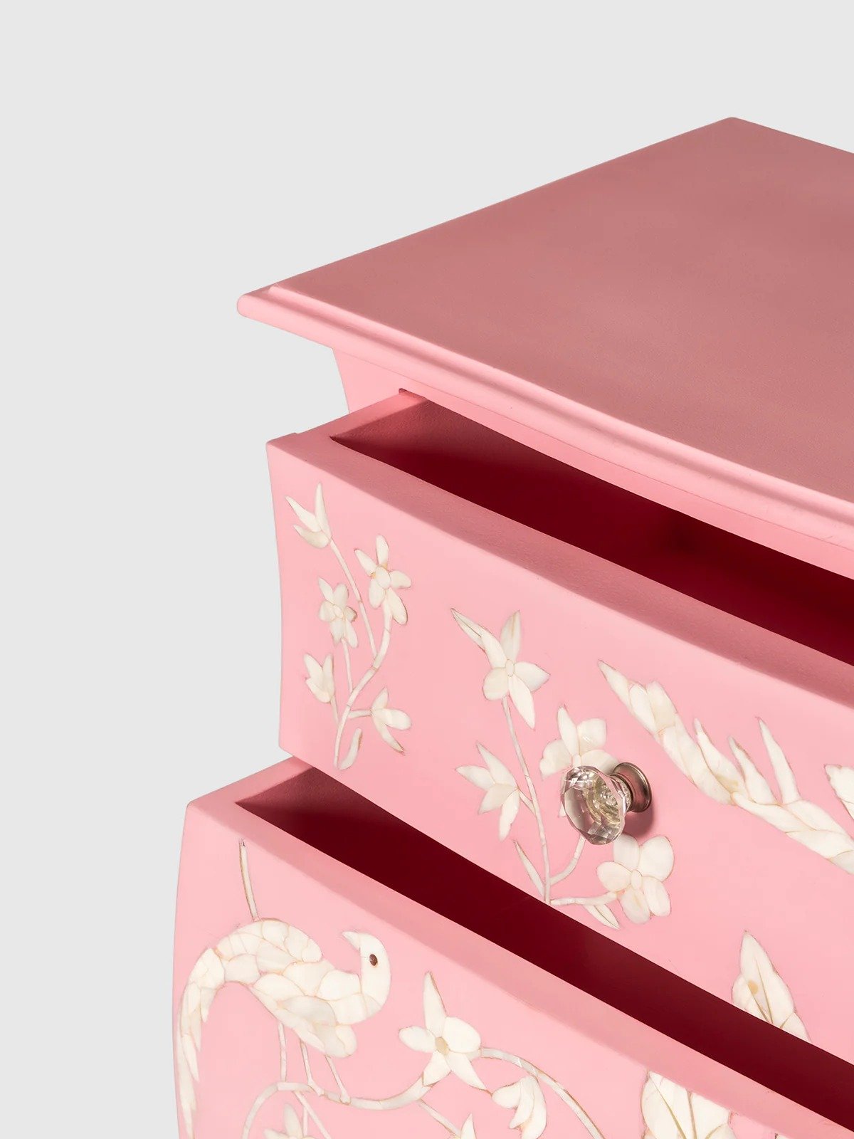 Jodha furniture pink blush mother of pearl side table - Image 3