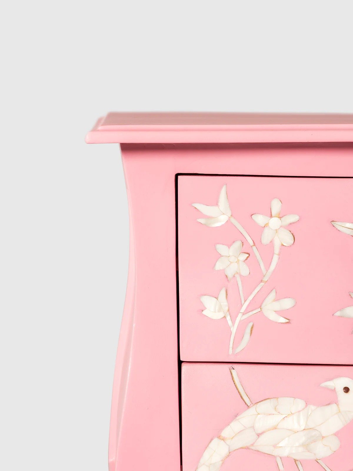 Jodha furniture pink blush mother of pearl side table - Image 4
