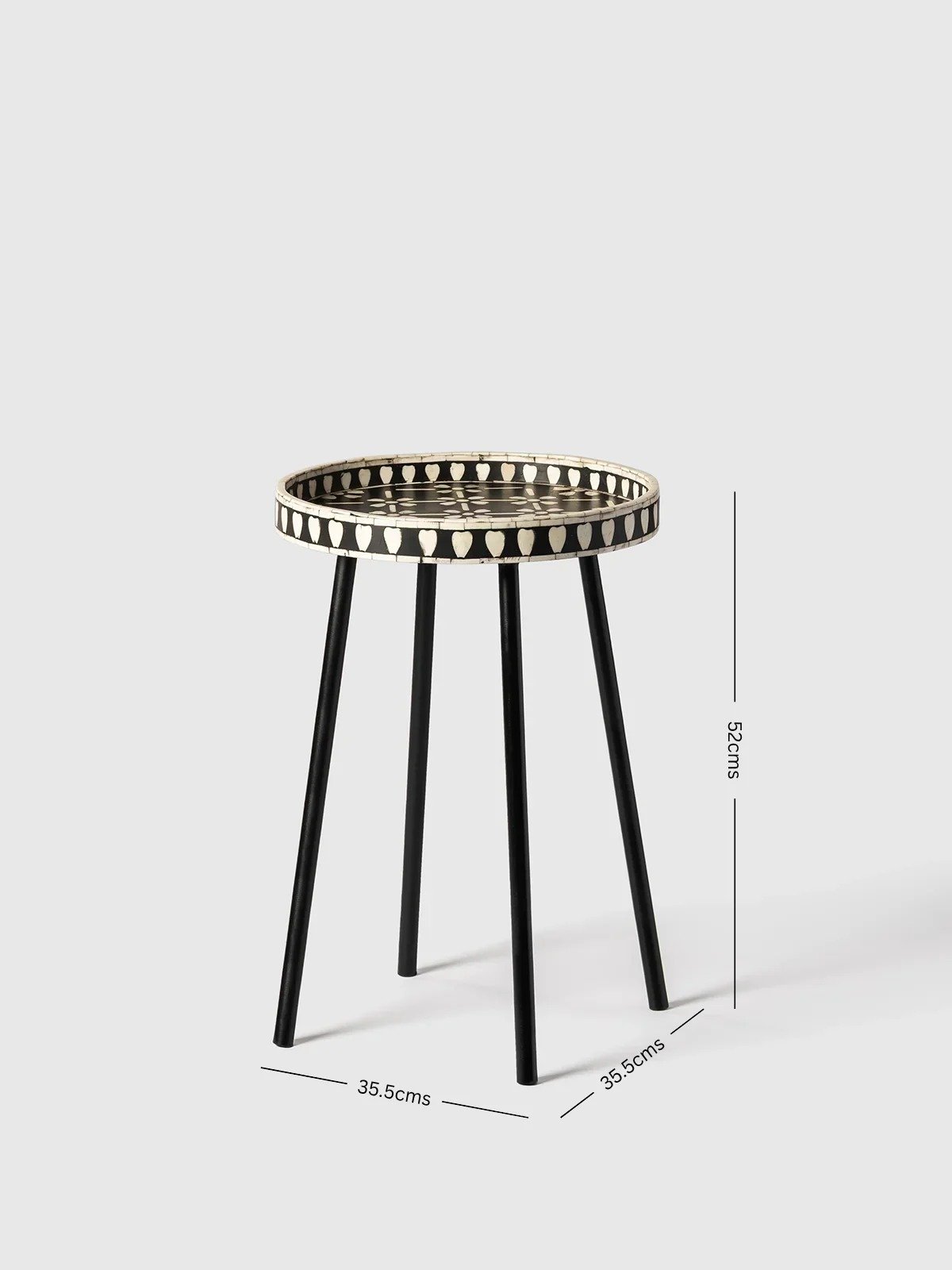 Jodha furniture oslo bone inlay side table By Ashborn furniture - Image 6
