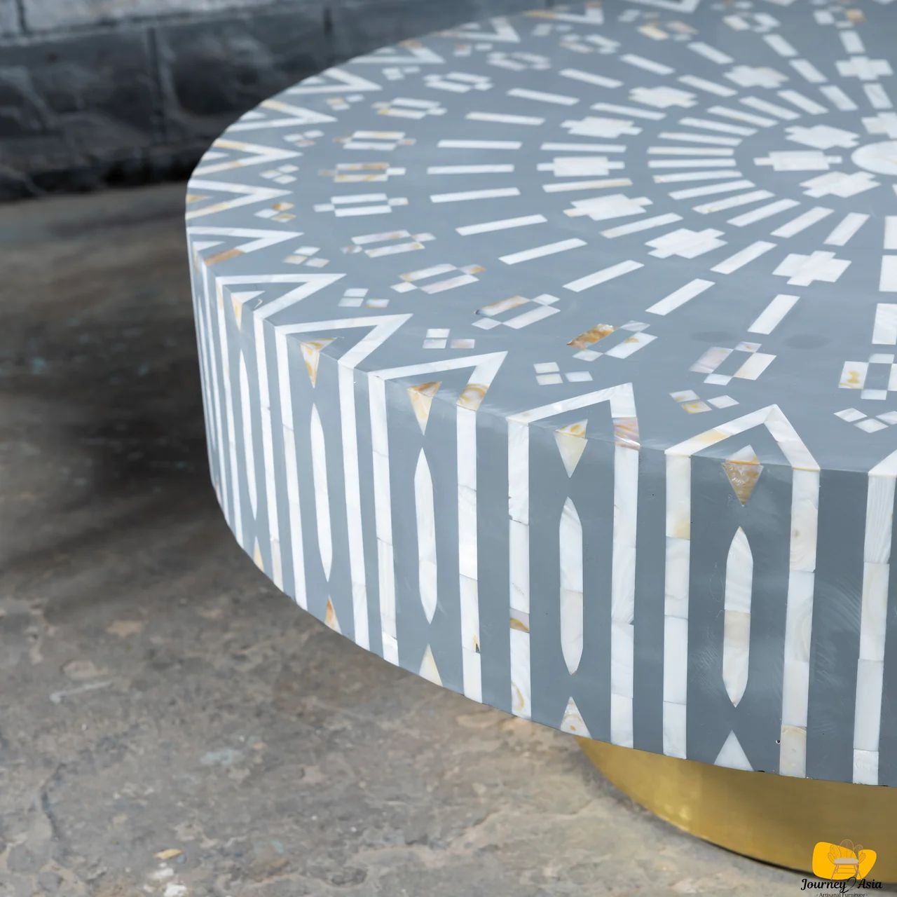 Harmony mother of pearl coffee  table by Ashborn furniture - Image 3