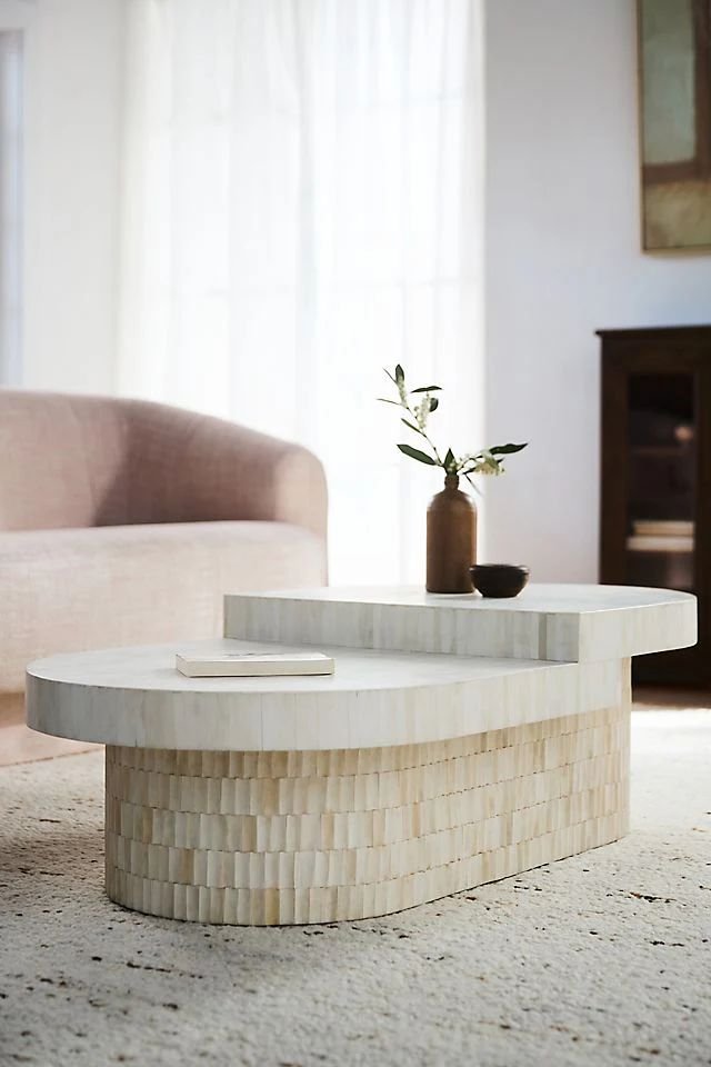 Monaco bone inlay coffee table by Ashborn furniture - Image 2