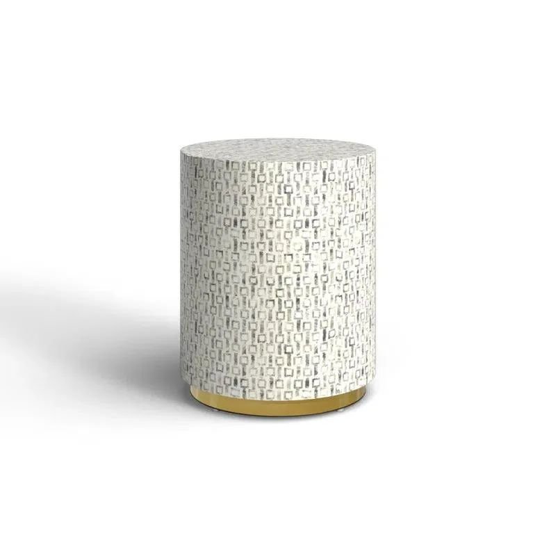 Regal Mother of pearl side table by Ashborn furniture - Image 3
