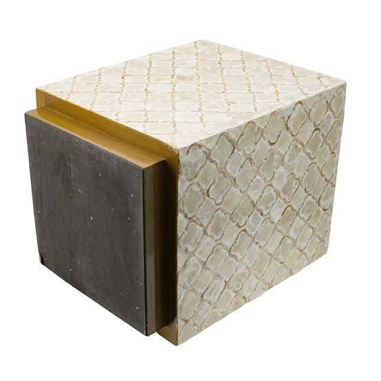 unique star mother of pearl side table by ashborn furniture - Image 2