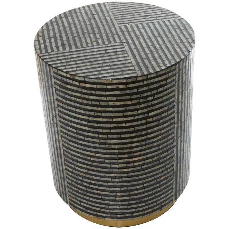 Symmetry mother of pearl side table By Ashborn furniture - Image 2
