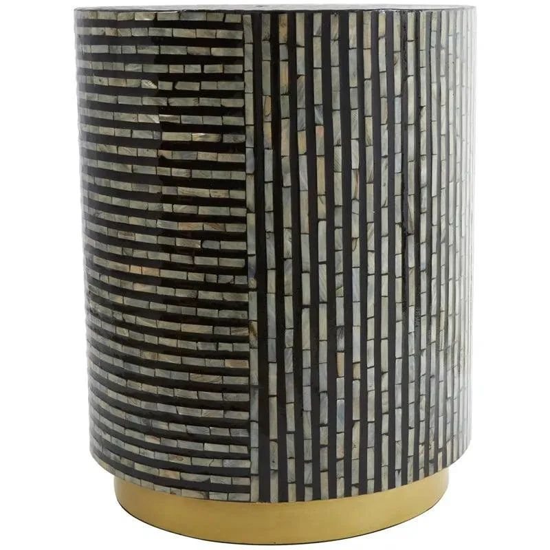 Symmetry mother of pearl side table By Ashborn furniture - Image 3
