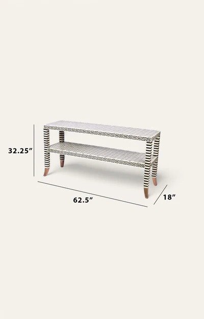 Majestic Bone inlay console table By Ashborn furniture - Image 4