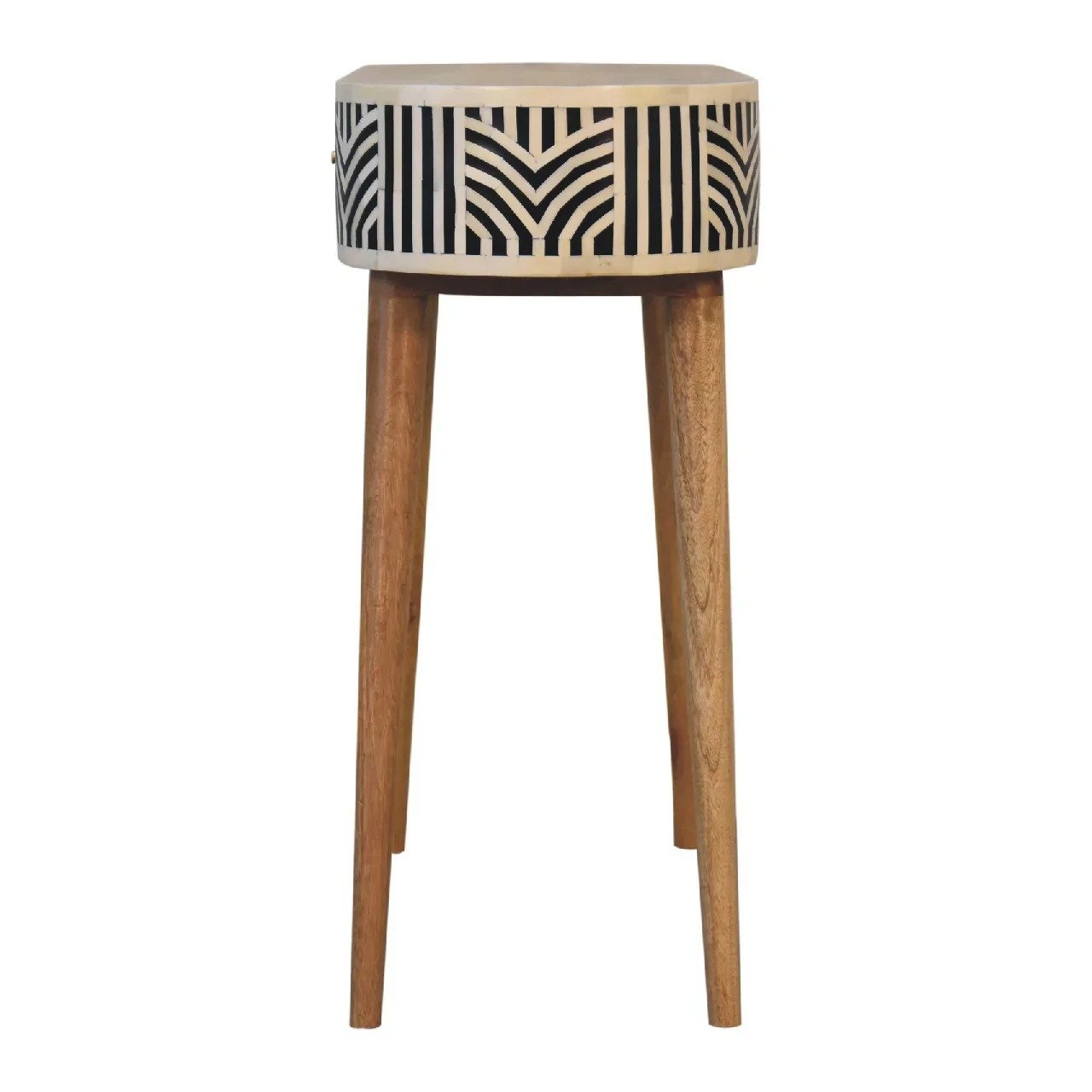Geometrical pattern Bone inlay console table By Ashborn furniture - Image 4