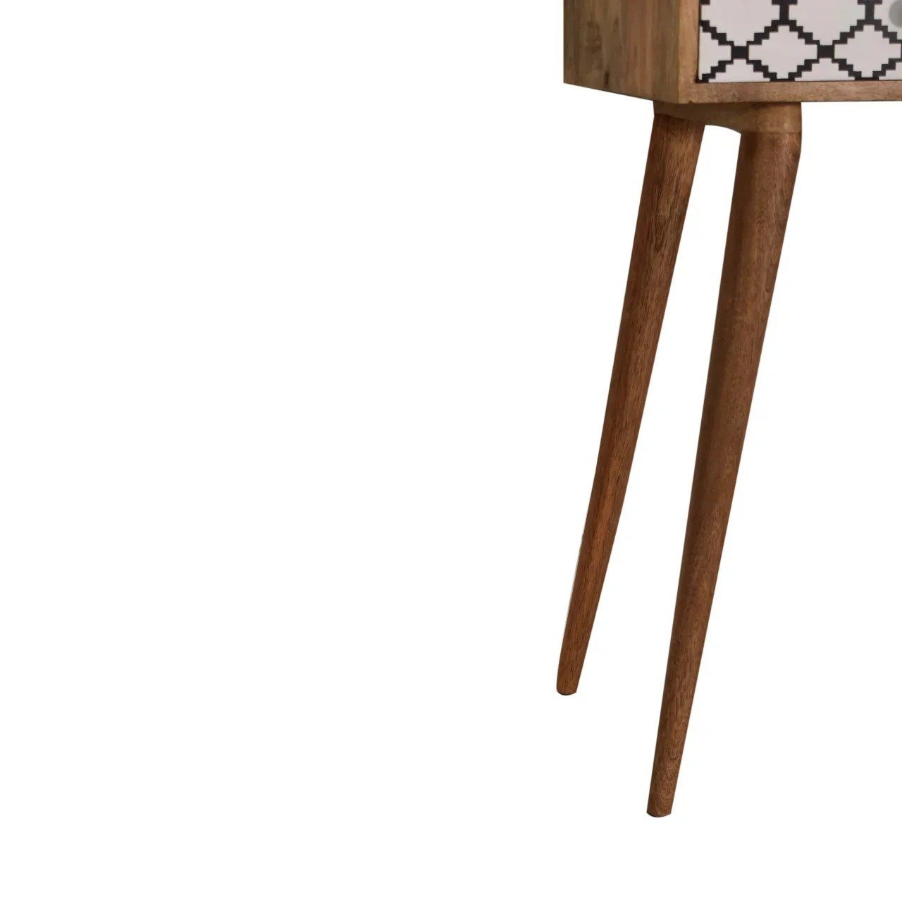 diamond bone inlay console table - Image 3