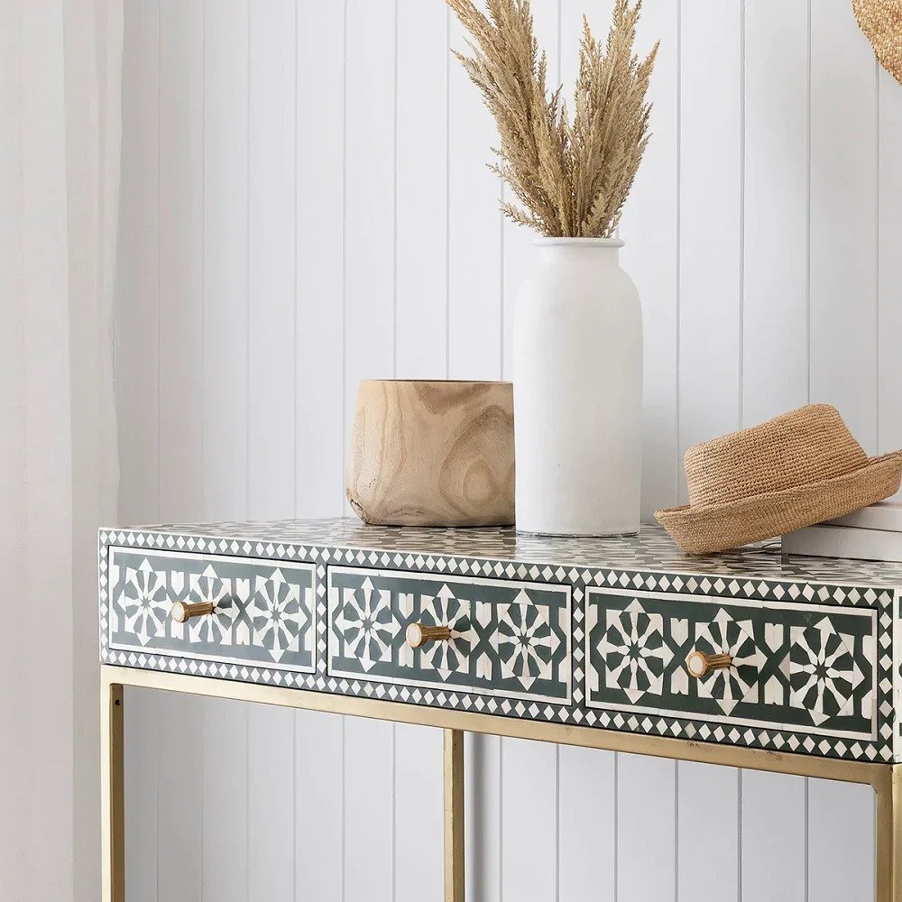 Azura bone inlay console table By Ashborn furniture - Image 2