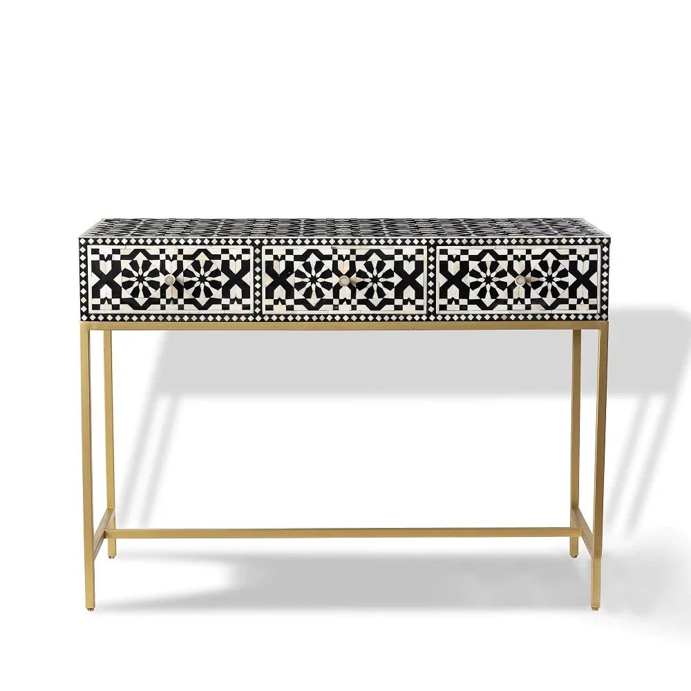 Azura bone inlay console table By Ashborn furniture - Image 3