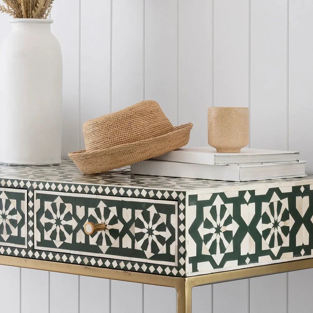 Azura bone inlay console table By Ashborn furniture - Image 4